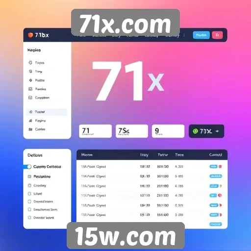 Avaliação da interface do usuário do 71x.com